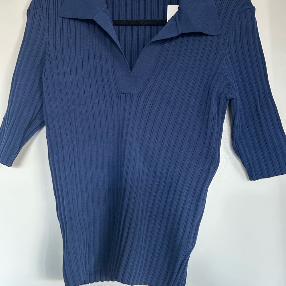 Ribbed Henley Top (brand new)
